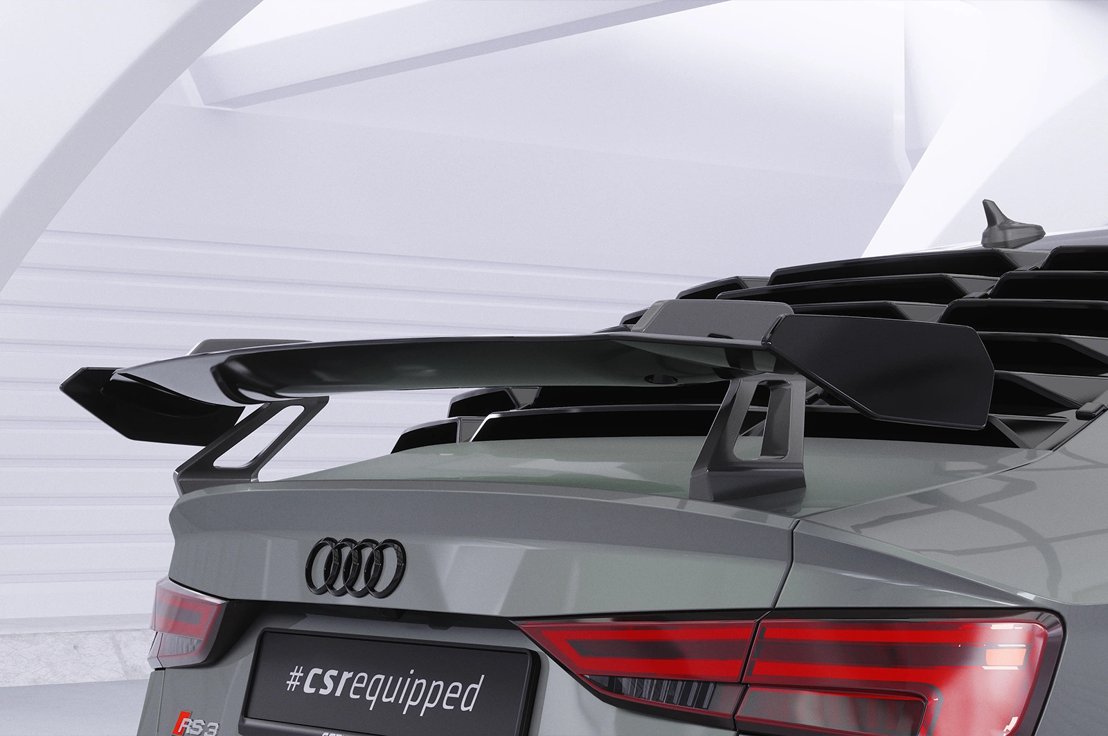 Schwanenhals Heckflügel mit ABE für Audi A3 / S3 / RS3 (8V) Limousine SHF005