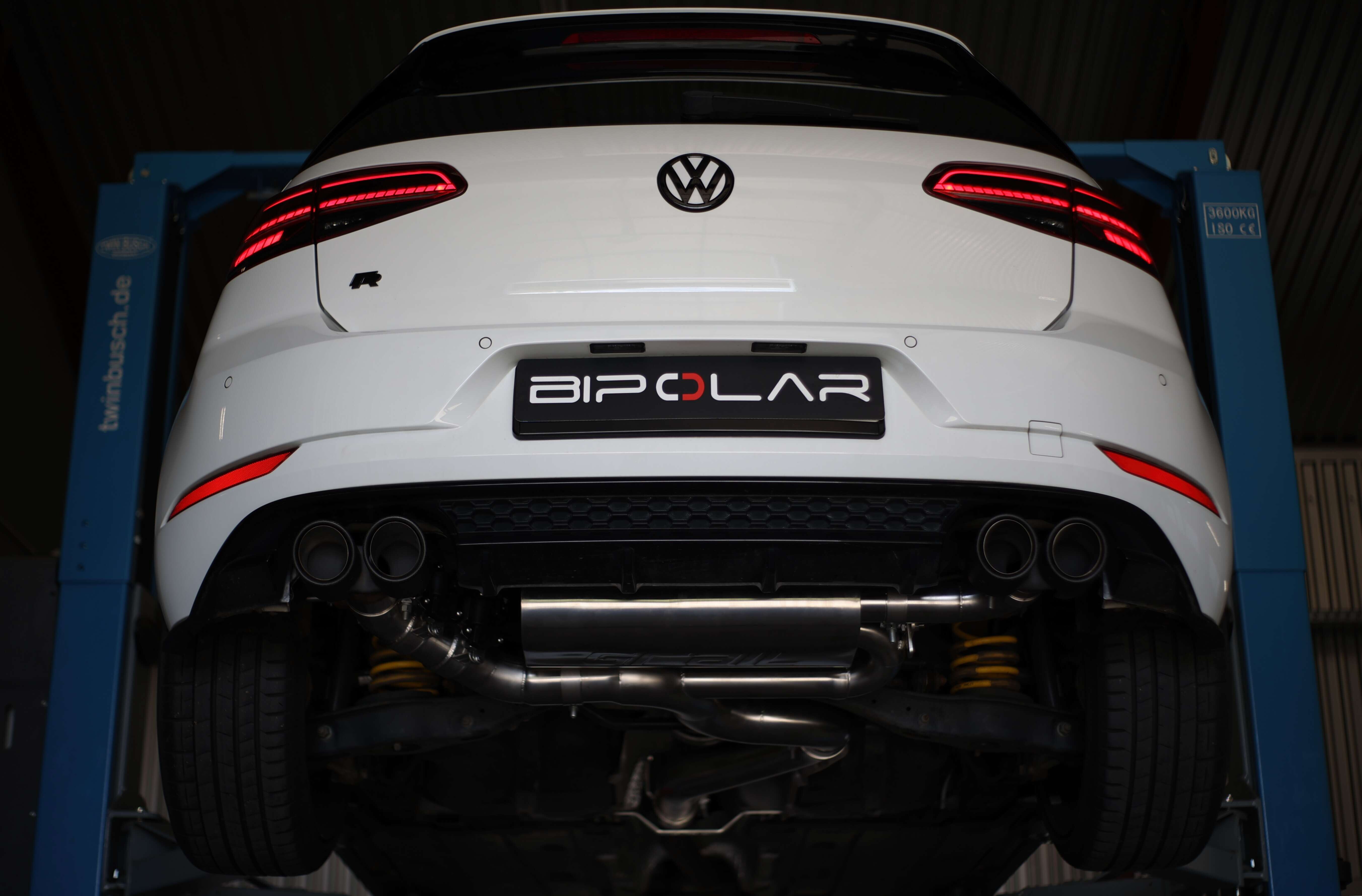 VW Golf 7 R FL OPF DNUE Klappenauspuff Grail / Bipolar Exhaust